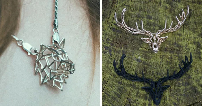 Young Sculptor Designed Animal-Inspired Geometric Jewelery For His Gf And Now It's Available For Everyone