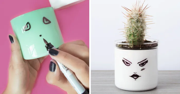 How To Make Mr. And Mrs. Frankenstein Succulent Pots