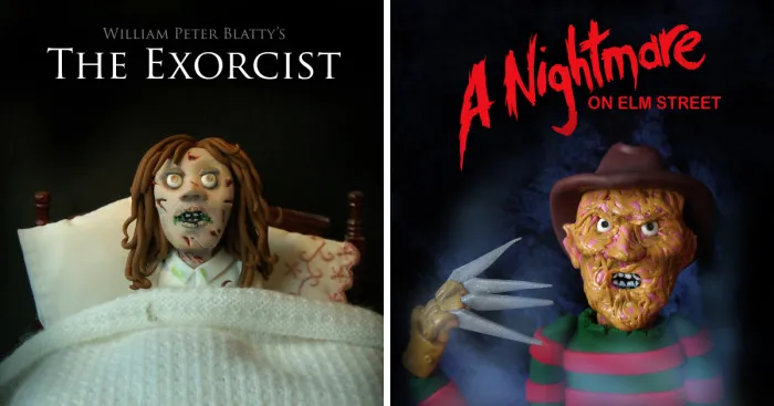 I Recreate Horror Movie Posters With Polymer Clay