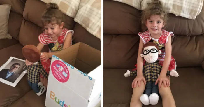 Widow Makes Doll Of Husband So Girl Can Finally Hug Her Daddy
