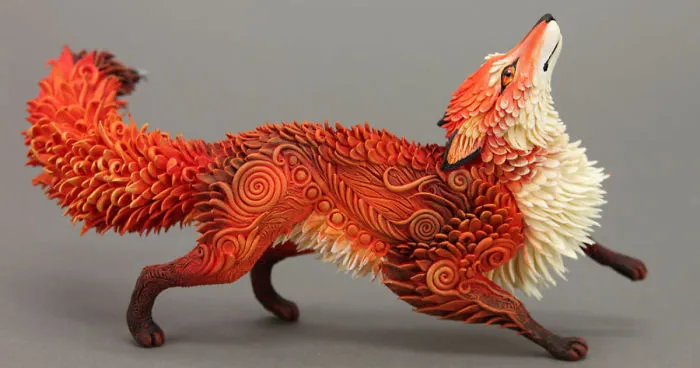 Este artista ruso crea fantásticas esculturas animales con arcilla polimérica