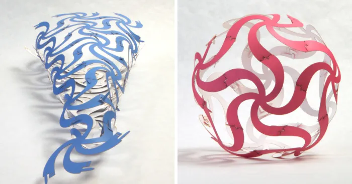 I Made Geometry Out Of Laser Cut Paper