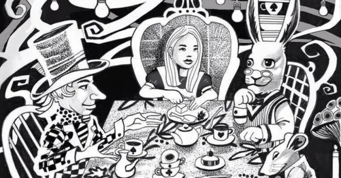 My Husband Created Art Inspired By "Alice In Wonderland"