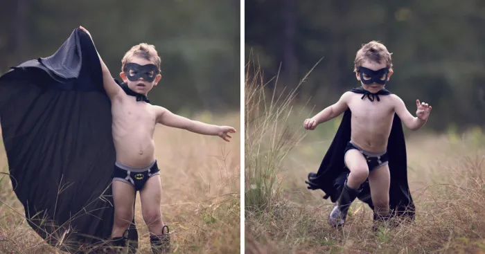 Photographer Mom Photographs Her Two Year Old Son As Batman