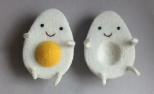 Egg Love and Other Felted Wool Sculptures By Ukrainian Artist Hanna Dovhan