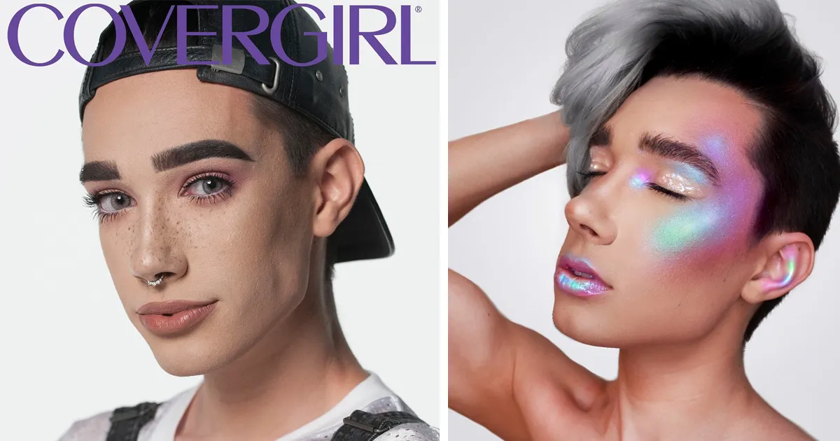 El chico de 17 años es el primer chico de portada de CoverGirl y sus habilidades de maquillaje son excelentes