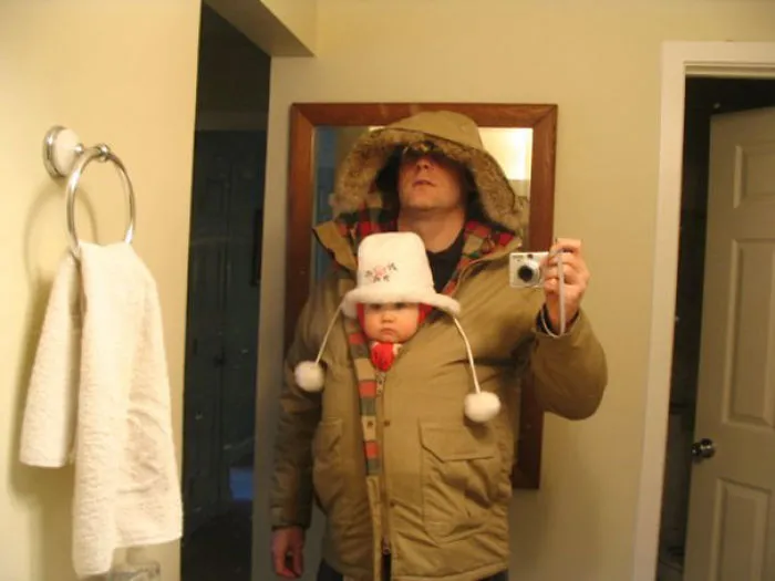 When You Have To Watch The Baby And Shovel Snow
