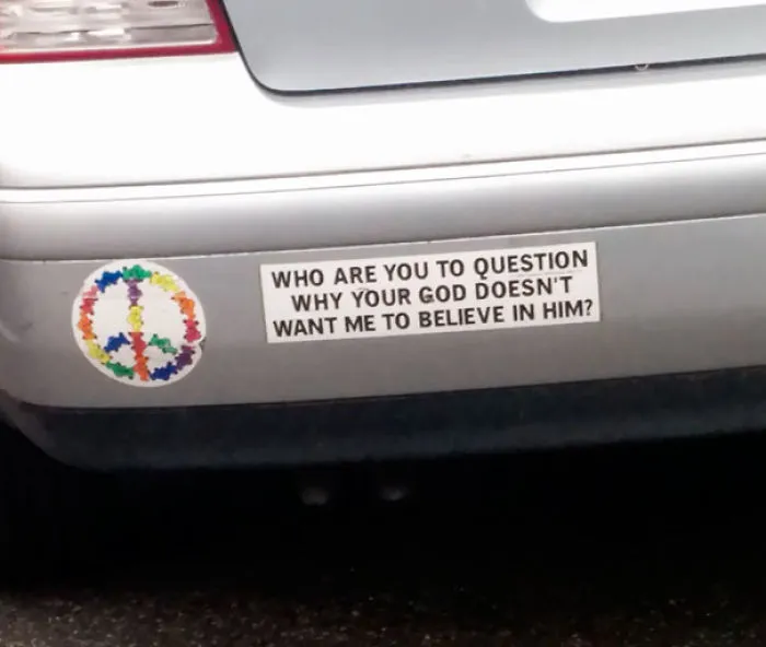 Saw This Bumper Sticker Yesterday