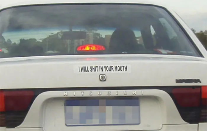 A Very Straightforward Bumper Sticker