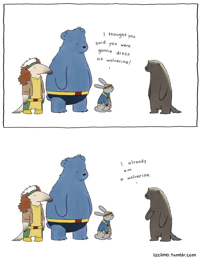 Simpsons Illustrator Shows What Would Happen If Animals Celebrated Halloween (42 Pics)