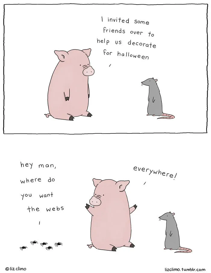 Simpsons Illustrator Shows What Would Happen If Animals Celebrated Halloween (42 Pics)