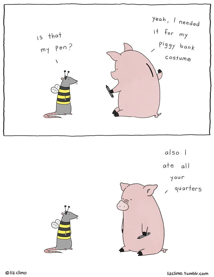 Simpsons Illustrator Shows What Would Happen If Animals Celebrated Halloween (42 Pics)
