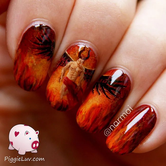 Creepy Halloween Nail Art Ideas By PiggieLuv