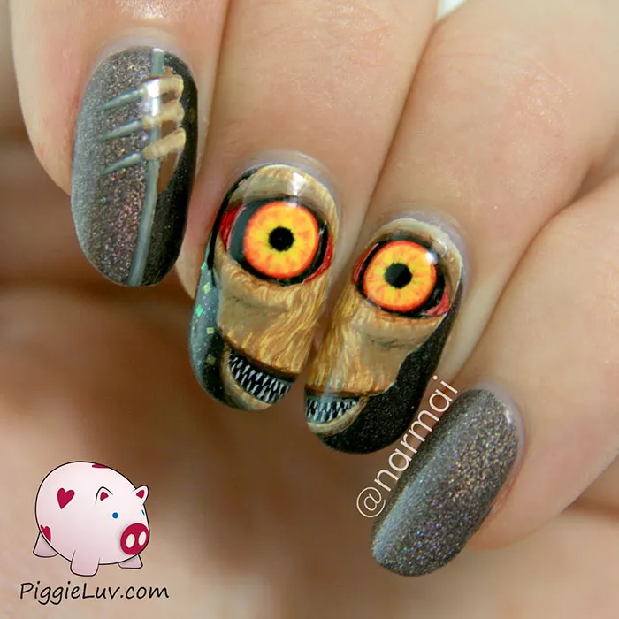 Creepy Halloween Nail Art Ideas By PiggieLuv