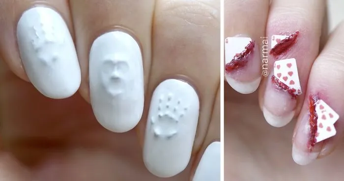 Creepy Halloween Nail Art Ideas By PiggieLuv