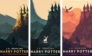 Magical Vintage Harry Potter Book Covers By Olly Moss