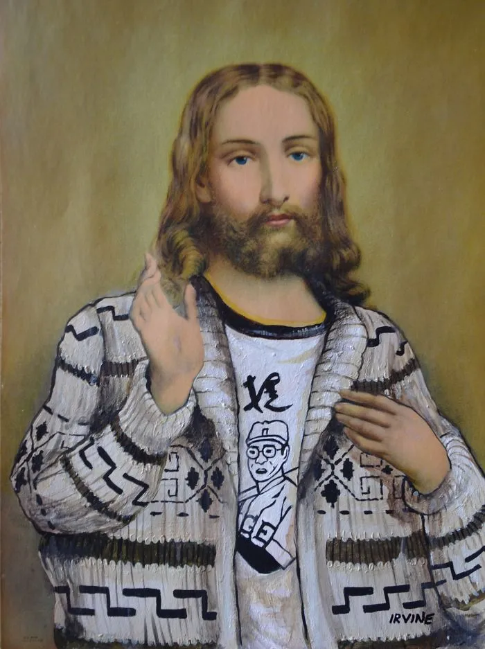 I Add Pop-Culture Characters Into Old Thrift-Store Paintings