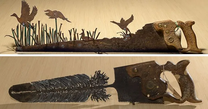 I've Always Wanted To Make Cutting Edge Art, So I Bought A Plasma Torch And Some Saws