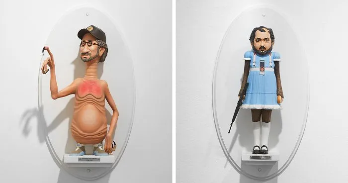 16 Famous Directors Merged With Their Most Iconic Characters By Mike Leavitt