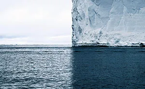 This Iceberg's Shadows Divide The World Into 4 Perfect Quadrants