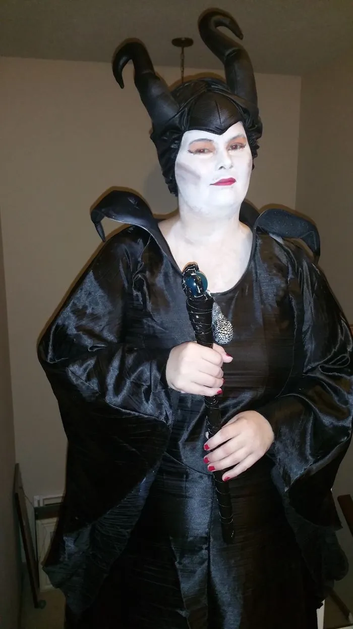 A person dressed in a villain outfit showing creative Halloween costume ideas