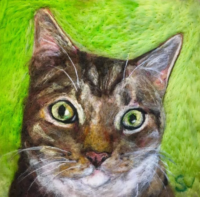 This Cat Is Made With Wool!