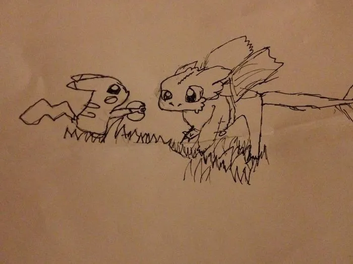 4th Grader Copy's Pokemon Fan Art