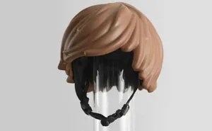 Someone Made A Real-Life LEGO Hair Bike Helmet That Turns You Into A LEGO Figure