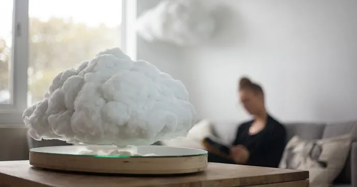 This Levitating Storm Cloud Is Actually A Bluetooth Speaker (See GIF Inside)