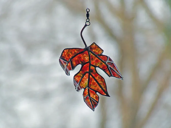 Newcastle Brown Ale Painted Maple Leaf