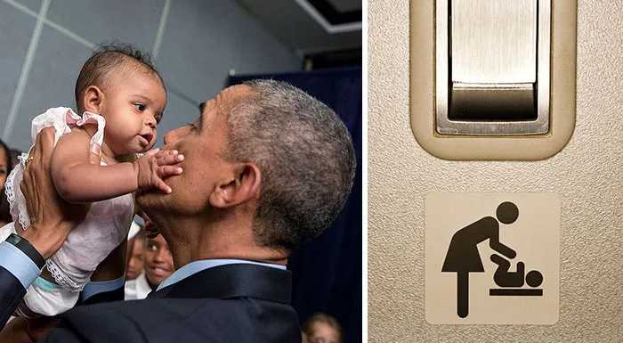 Men's Bathrooms In U.S. Will Now Require Baby Changing Stations After Obama Signs Babies Act