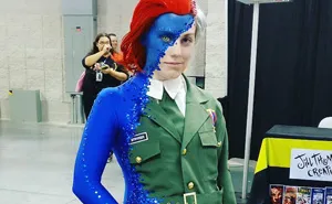 This Mystique Costume At Comic Con Completely "Blue" Everyone Away