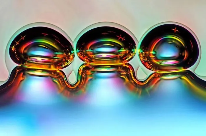 Sixth Place. Air Bubbles Formed From Melted Ascorbic Acid (Vitamin C) Crystals
