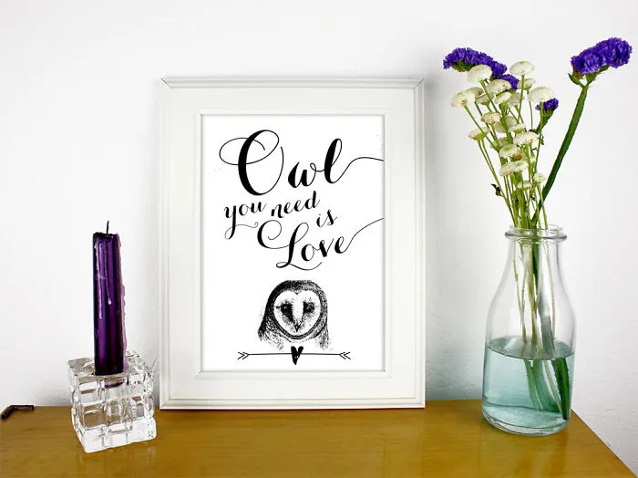 Owl You Need Is Love Poster