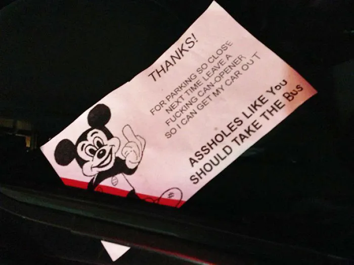 37 Of The Best Notes Left For Asshole Drivers Who Don't Know How To Park