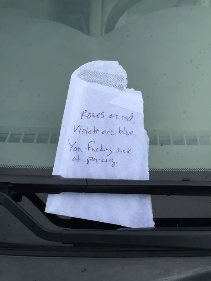 37 Of The Best Notes Left For Asshole Drivers Who Don't Know How To Park