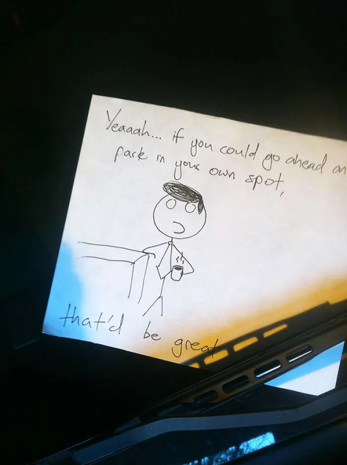 37 Of The Best Notes Left For Asshole Drivers Who Don't Know How To Park