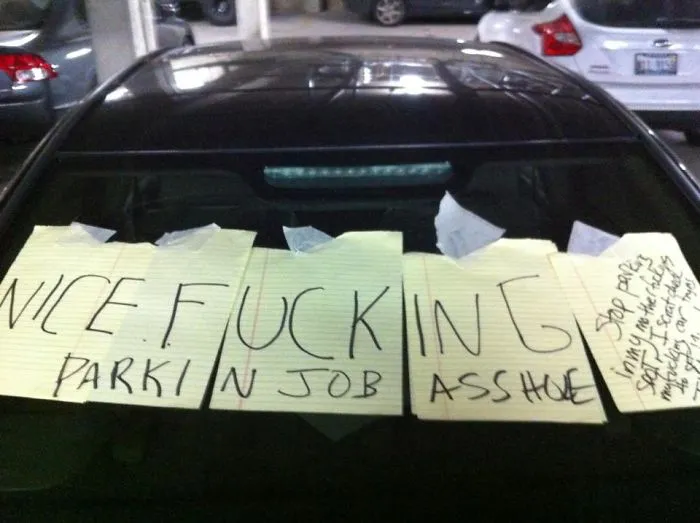 37 Of The Best Notes Left For Asshole Drivers Who Don't Know How To Park