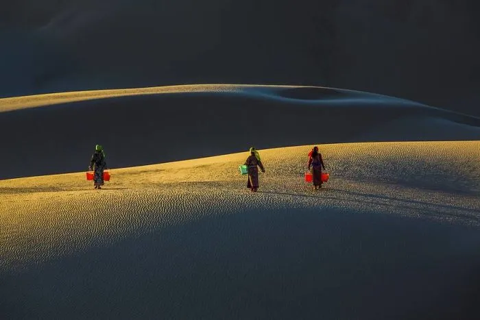 Sisters In Desert (Honorable Mention In Open Color Category)