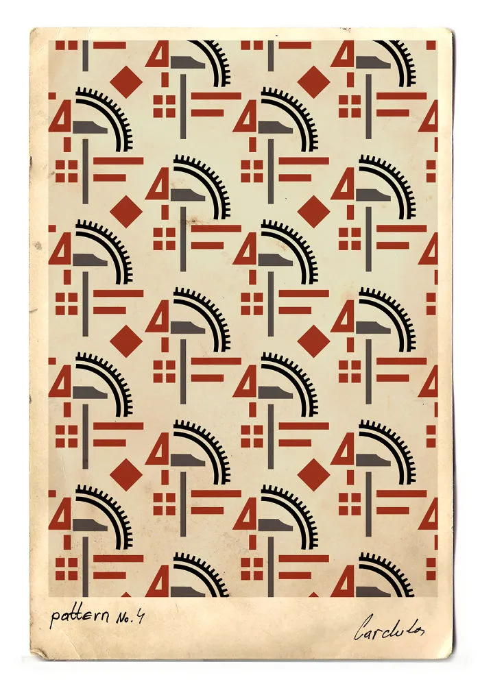 I Created These Patterns Inspired By Russian Constructivism