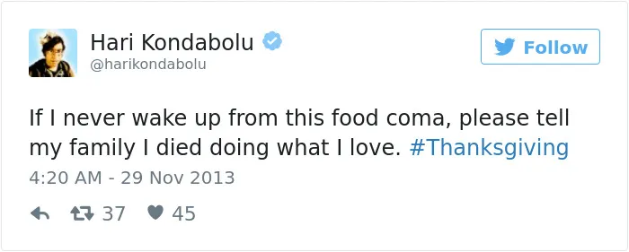 50 Hilariously Relatable Tweets About Thanksgiving
