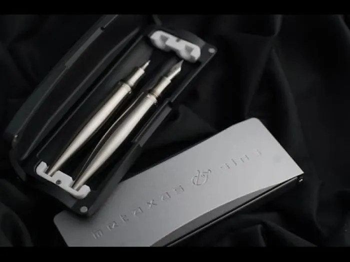 Stylos. A New Indestructible Titanium Fountain Pen/rollerball Pen Set