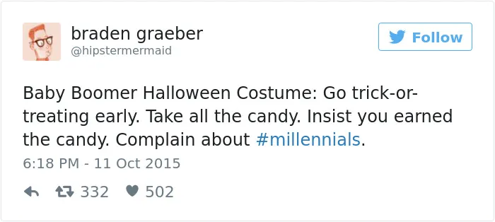 59 Of The Best Comebacks To Baby Boomers Who Complain About Millennials