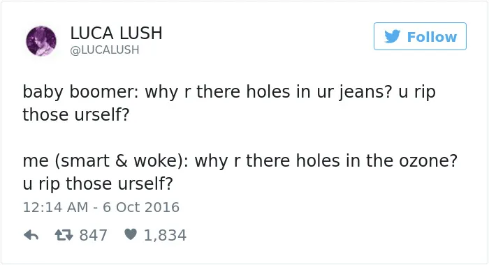 59 Of The Best Comebacks To Baby Boomers Who Complain About Millennials