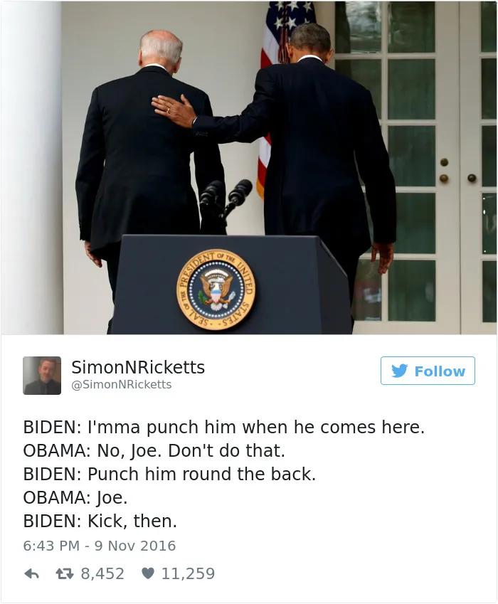 77 Hilarious Conversations Between Obama And Biden Are The Best Medicine After This Election