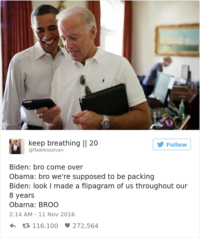 77 Hilarious Conversations Between Obama And Biden Are The Best Medicine After This Election