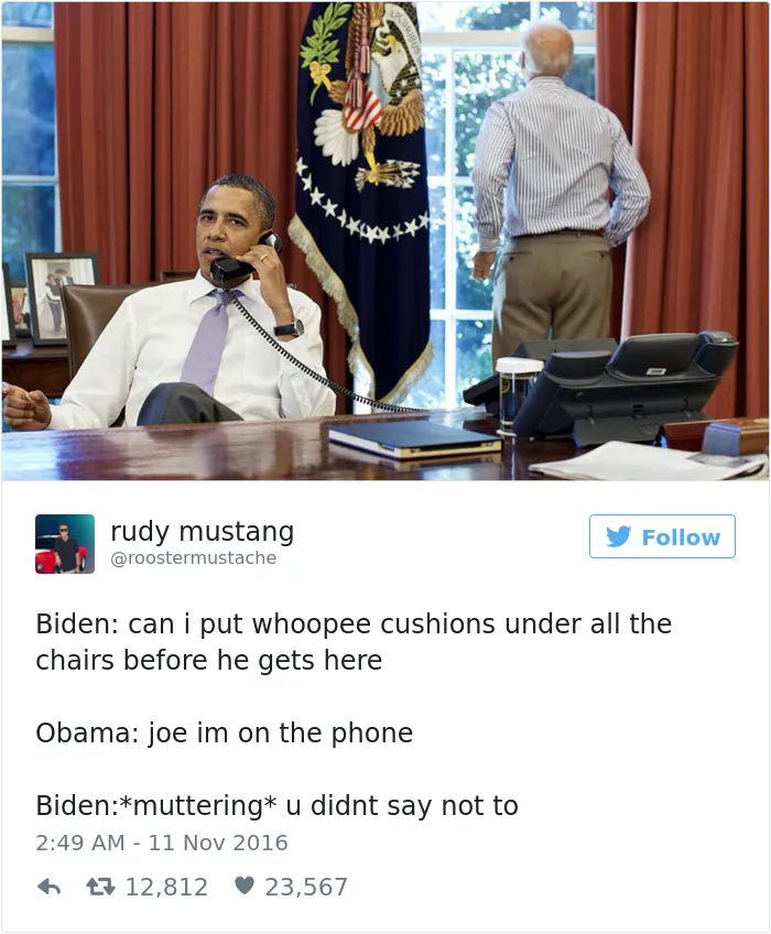 77 Hilarious Conversations Between Obama And Biden Are The Best Medicine After This Election