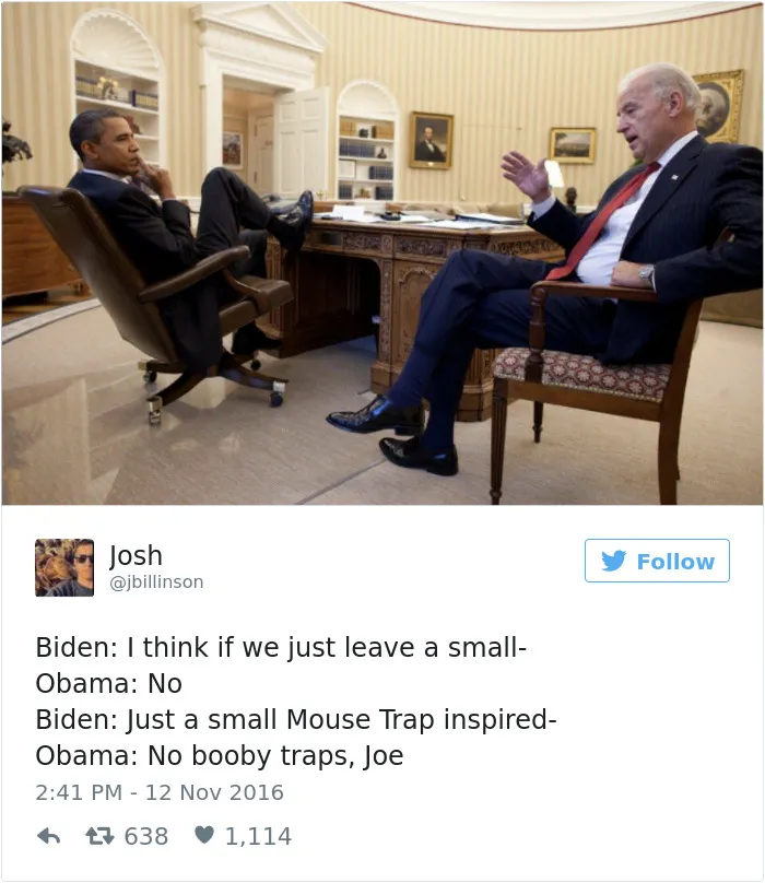 77 Hilarious Conversations Between Obama And Biden Are The Best Medicine After This Election