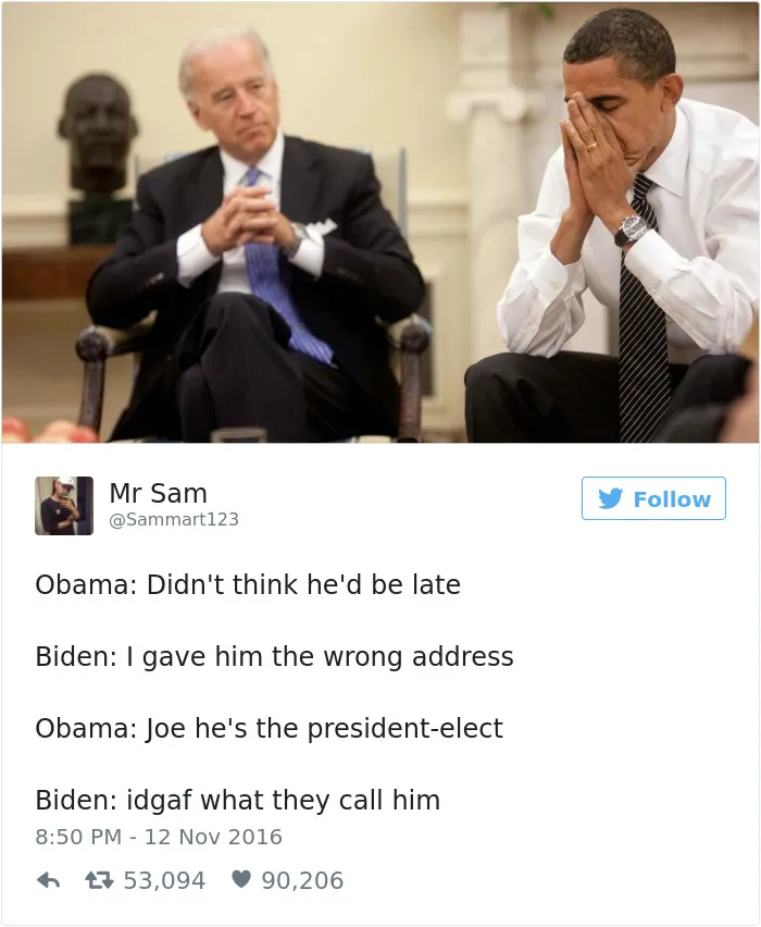 77 Hilarious Conversations Between Obama And Biden Are The Best Medicine After This Election