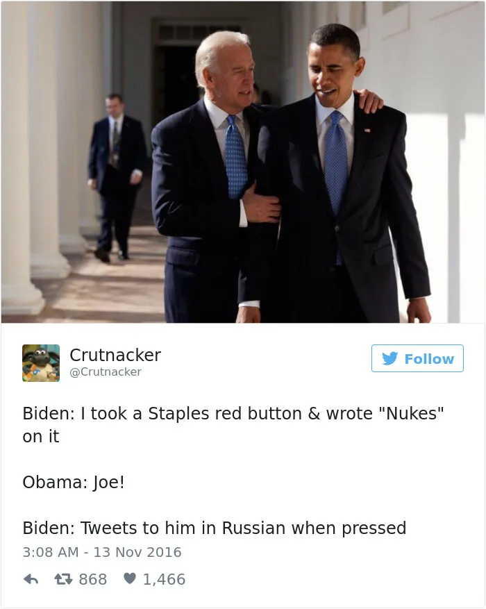 77 Hilarious Conversations Between Obama And Biden Are The Best Medicine After This Election